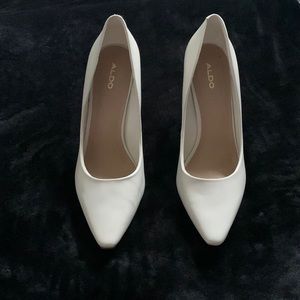 ALDO white pumps